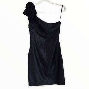 JESSICA HOWARD COCKTAIL ONE SHOULDER DRESS SZ 10